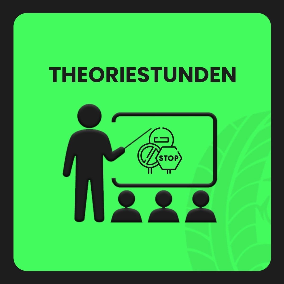 Fahrlehrer in der Theoriestunde mit Schülern