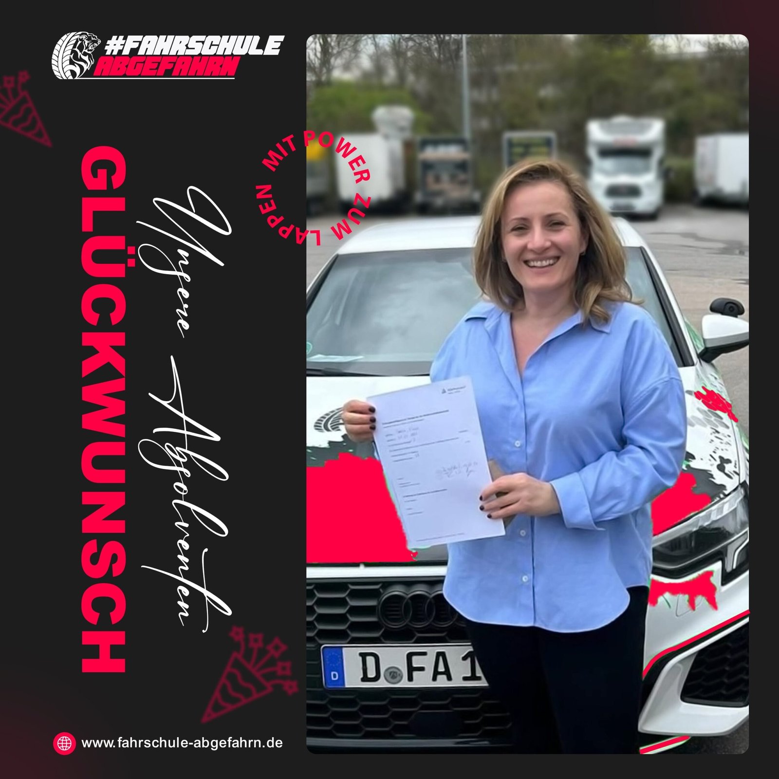 Schülein besteht Frauen Führerschein Kurs